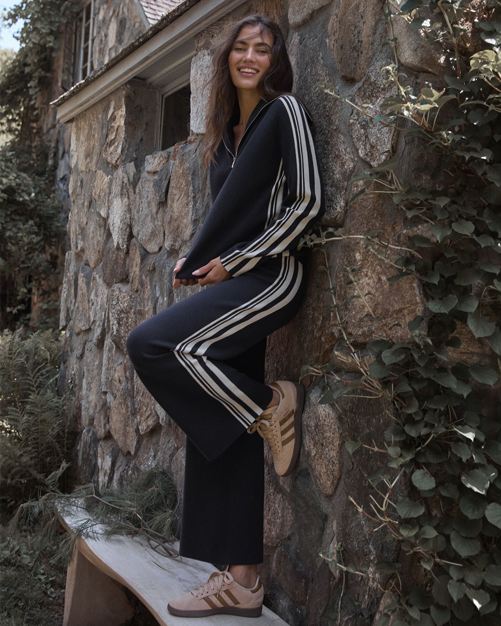 SPORTY STRIPE HALF-ZIP PULLOVER | Talbots US