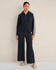 SPORTY STRIPE HALF-ZIP PULLOVER | Talbots US
