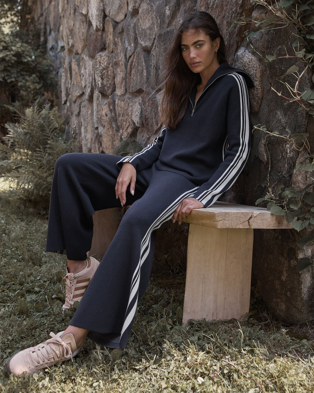 SPORTY STRIPE HALF-ZIP PULLOVER | Talbots US