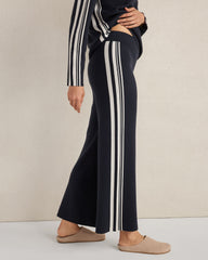 SPORTY STRIPE STRAIGHT LEG PANTS | Talbots for sale