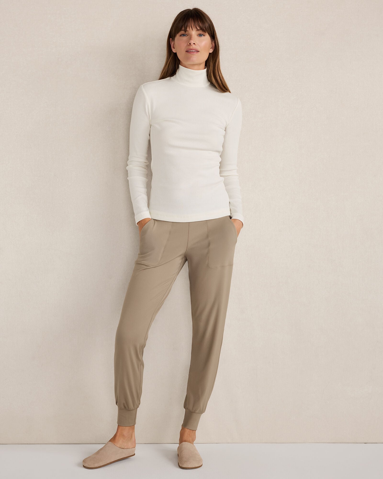 ORGANIC COTTON MOCKNECK LONG SLEEVE TEE | Talbots discount