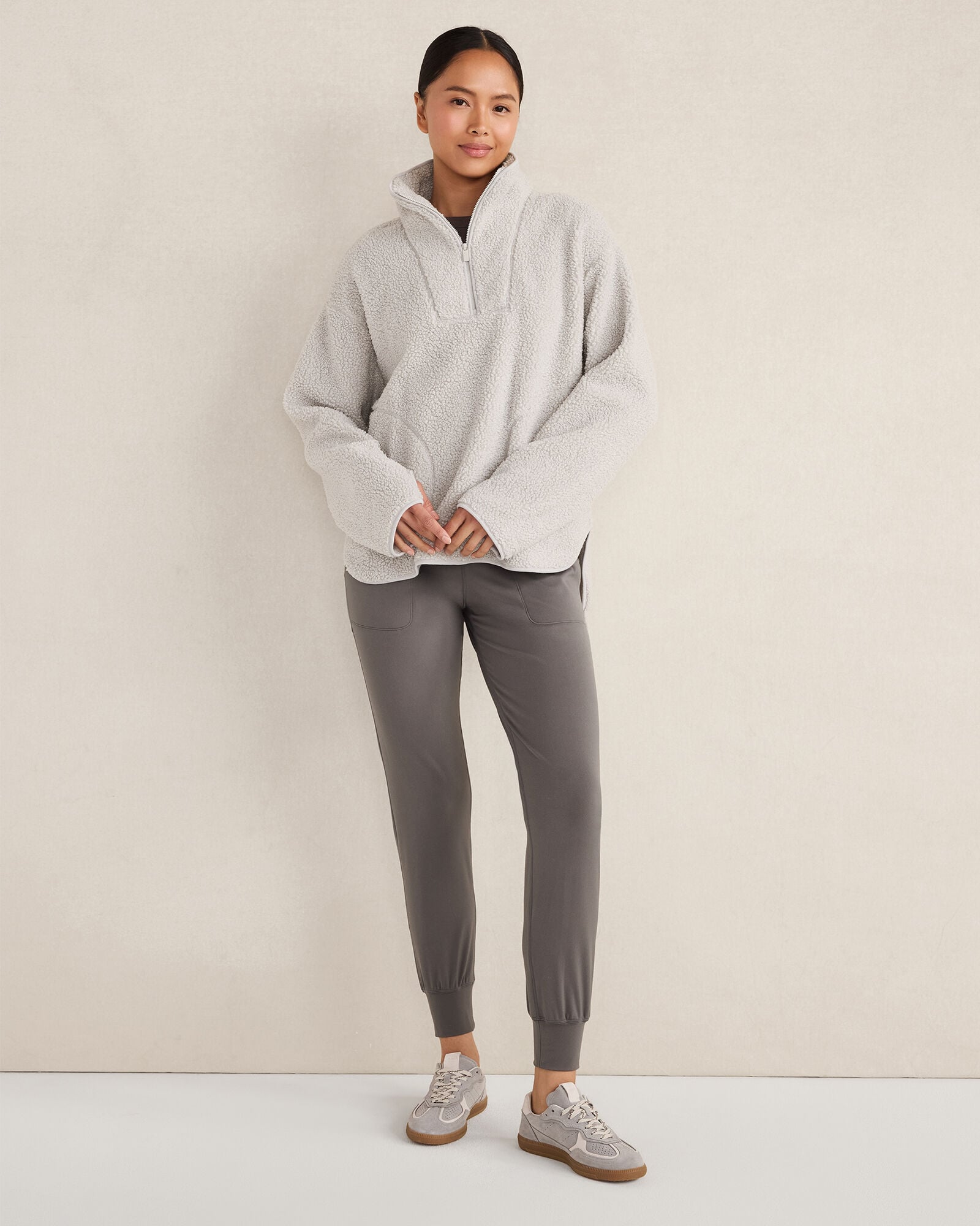 SHERPA HALF-ZIP MOCKNECK PULLOVER | Talbots for sale