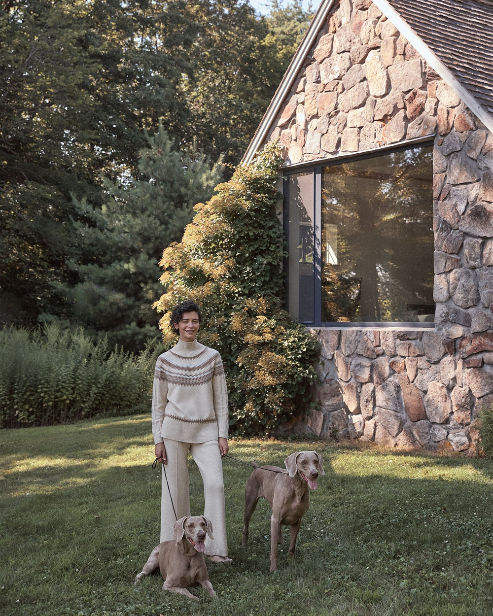 ORGANIC COTTON BLEND FAIR ISLE CABLE MOCKNECK SWEATER | Talbots US