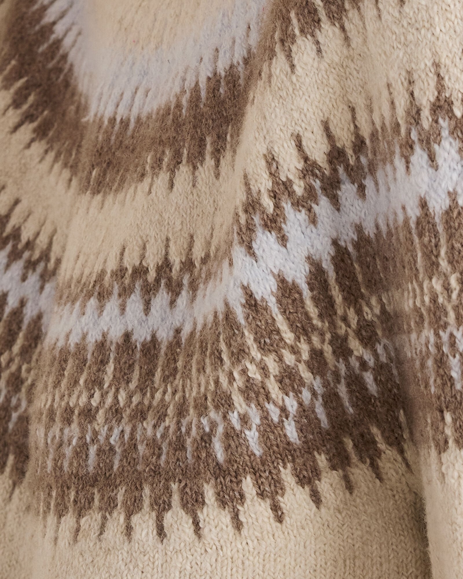 ORGANIC COTTON BLEND FAIR ISLE CABLE MOCKNECK SWEATER | Talbots sale