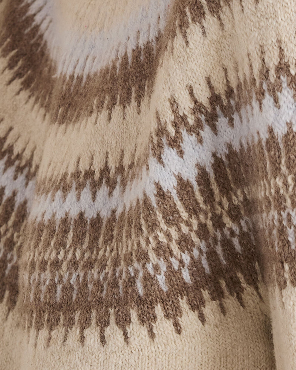 ORGANIC COTTON BLEND FAIR ISLE CABLE MOCKNECK SWEATER | Talbots US