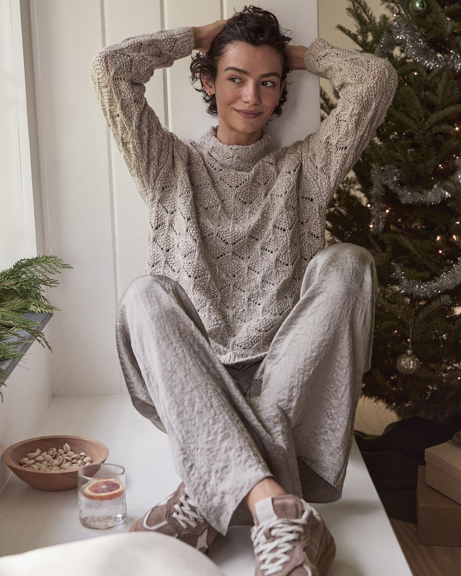 LUXE CRINKLE SHINE PANTS | Talbots sale
