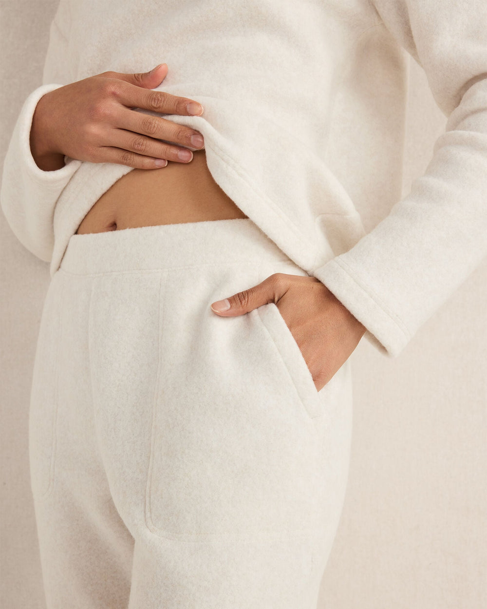 COMFORT FLEECE TAPERED PANTS | Talbots sale