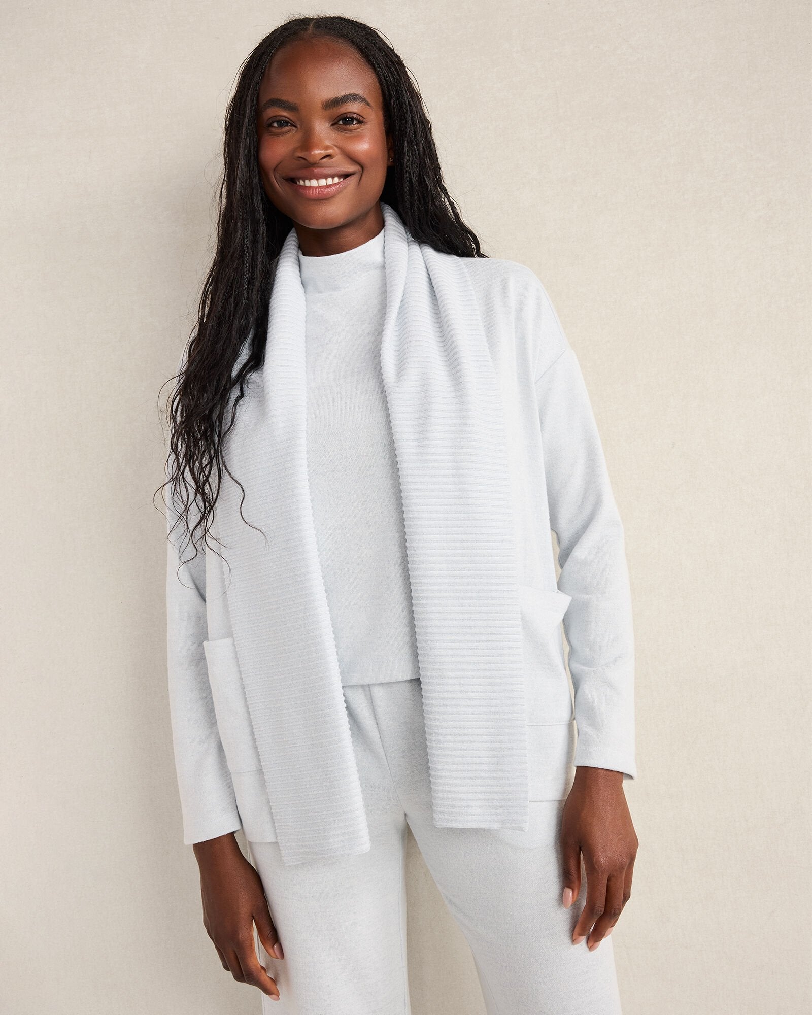 COZY KNIT OPEN FRONT CARDIGAN | Talbots US