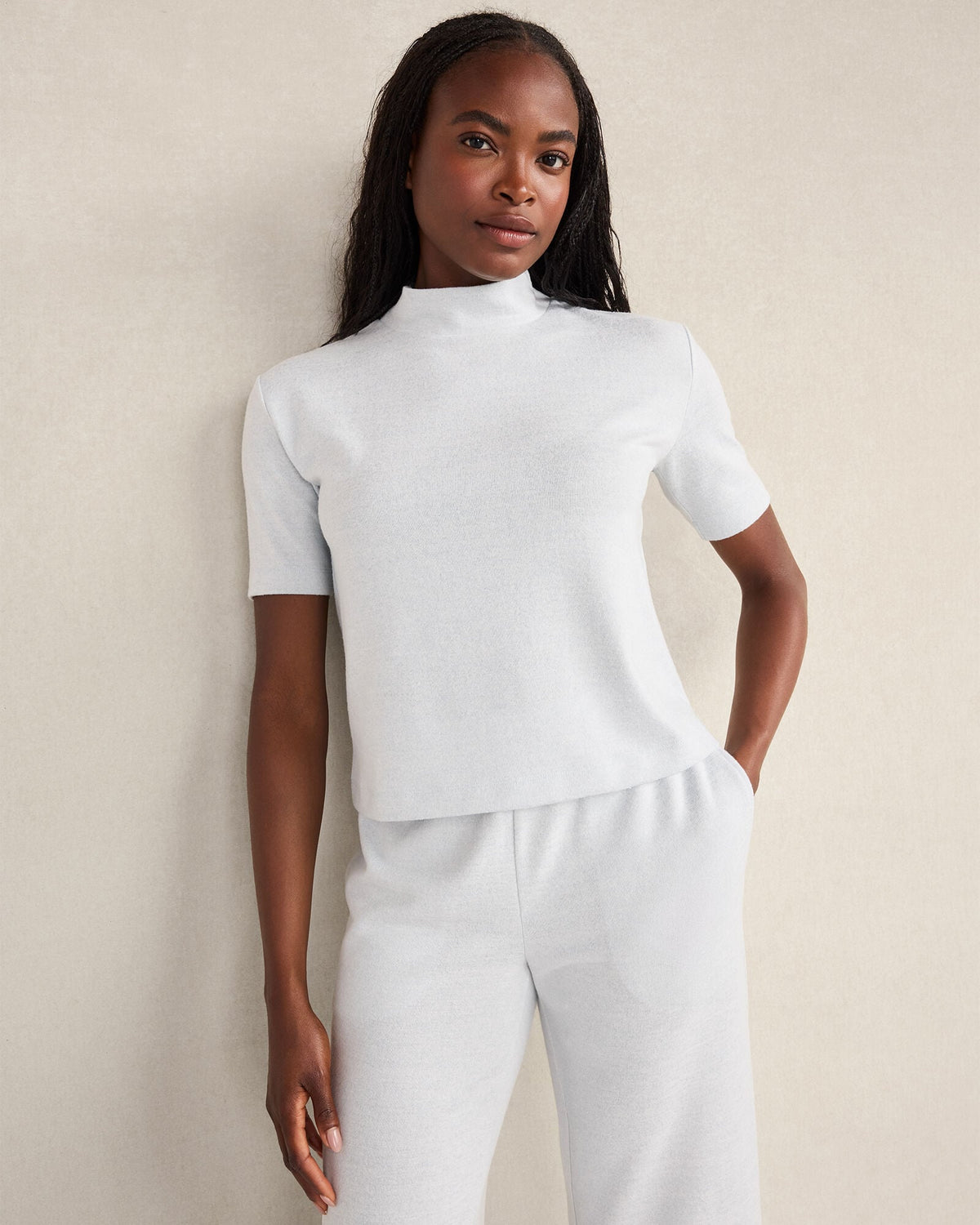 COZY KNIT MOCKNECK TOP | Talbots on sale