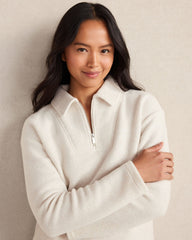 COMFORT FLEECE QUARTER-ZIP PULLOVER | Talbots for sale