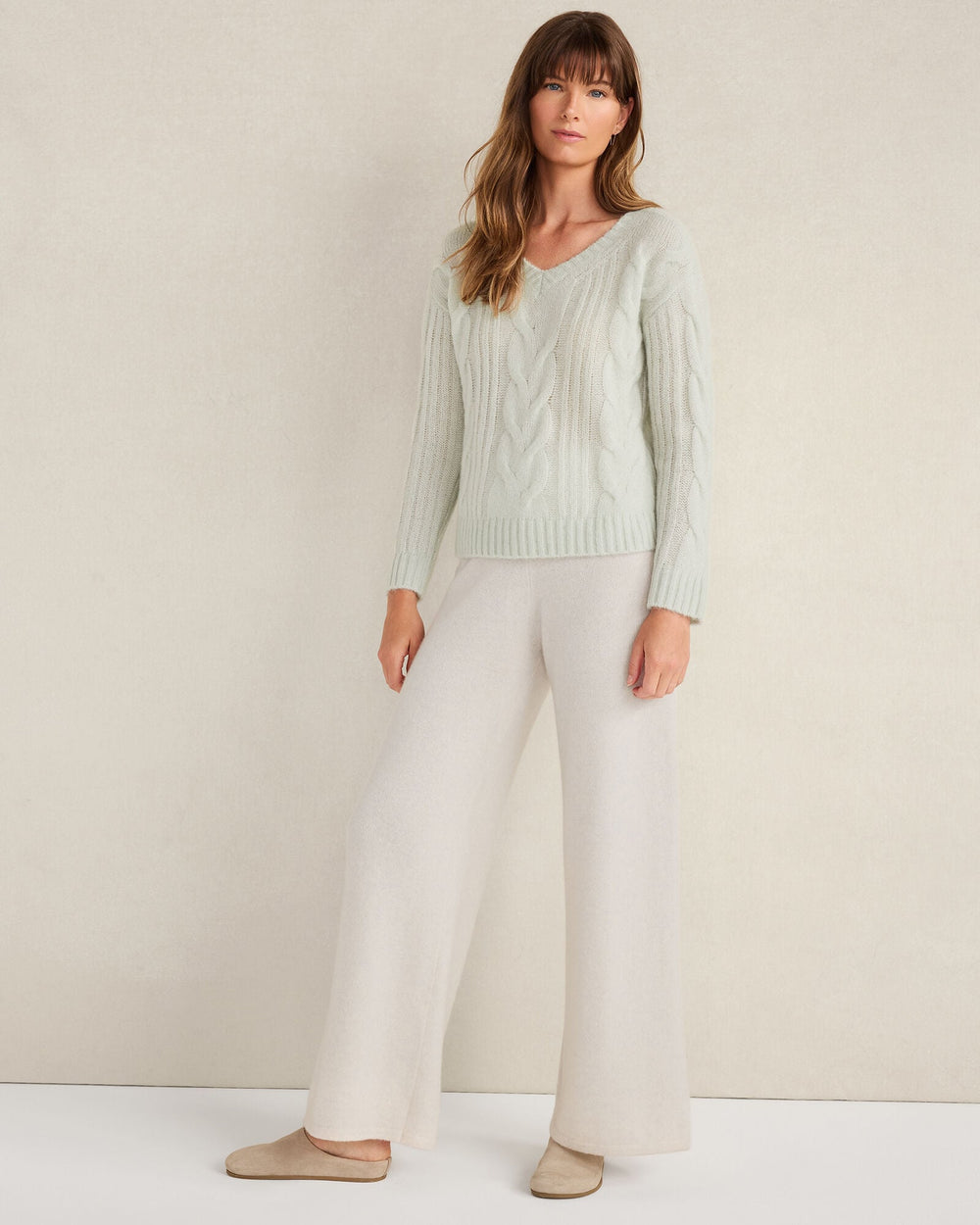 LOFTY KNIT V-NECK SWEATER | Talbots discount