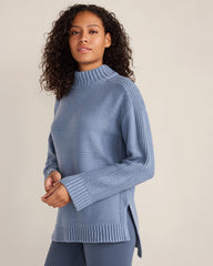 COTTON BLEND MOCKNECK SWEATER | Talbots sale