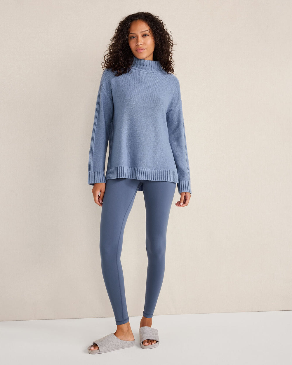 COTTON BLEND MOCKNECK SWEATER | Talbots sale