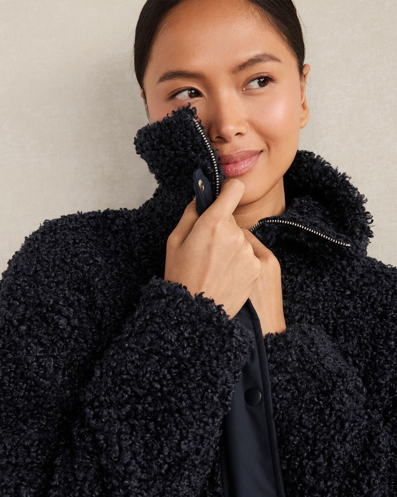 LONG SHERPA COAT | Talbots US