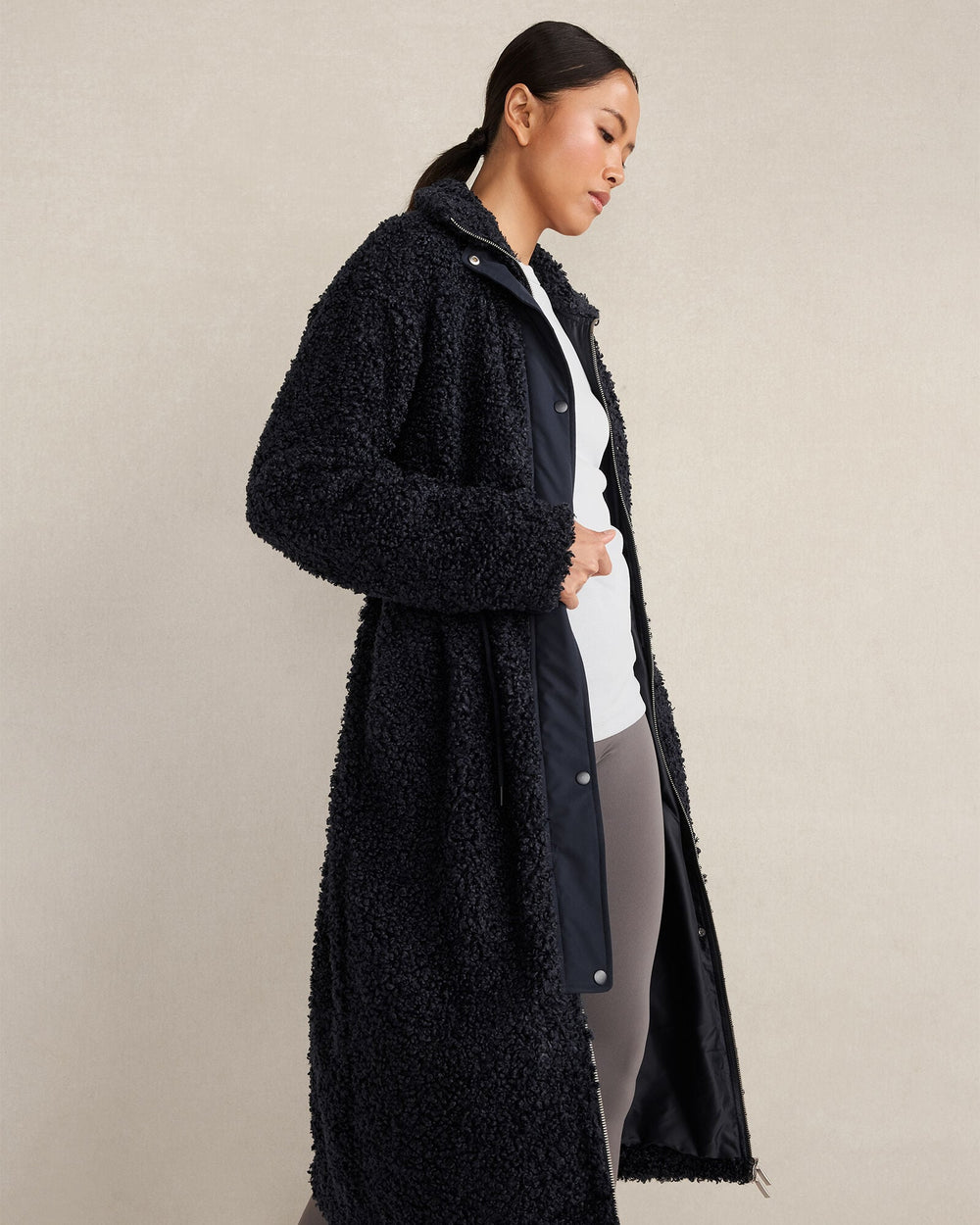 LONG SHERPA COAT | Talbots US