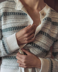 WOOL BLEND FAIR ISLE CARDIGAN | Talbots for sale
