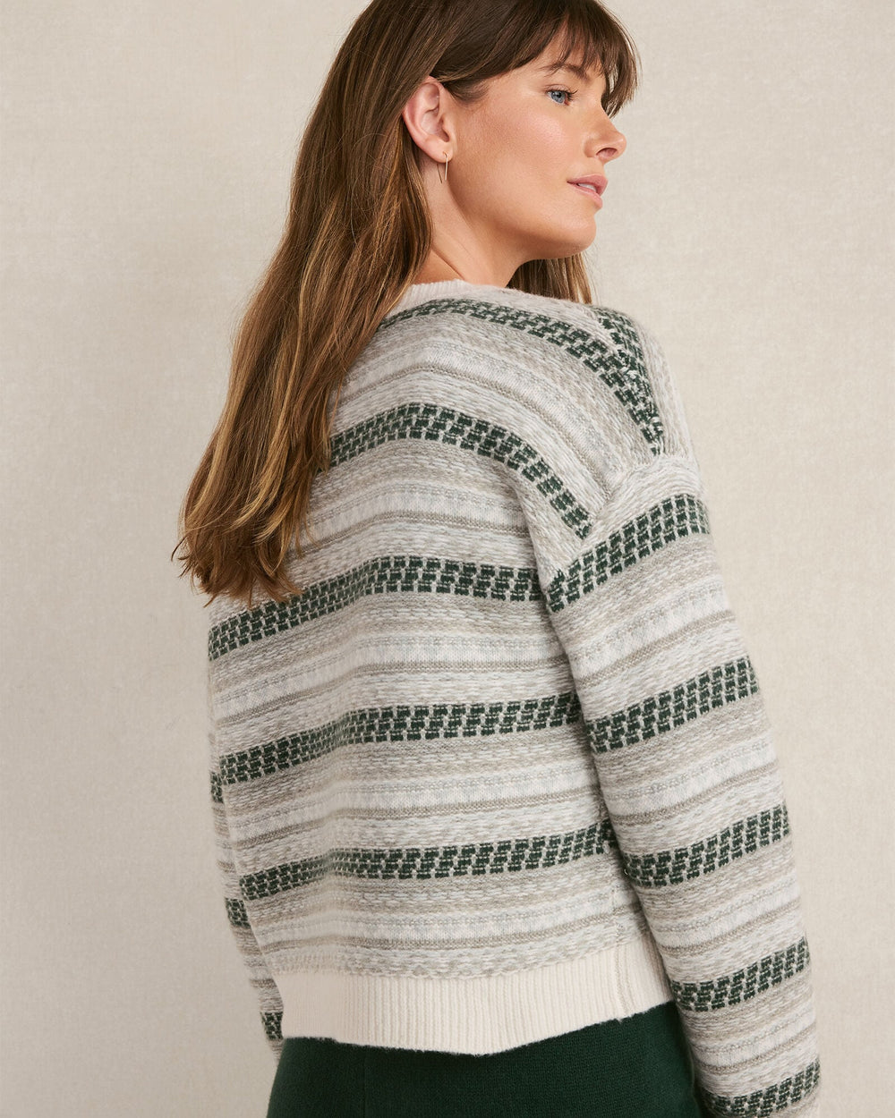 WOOL BLEND FAIR ISLE CARDIGAN | Talbots on sale
