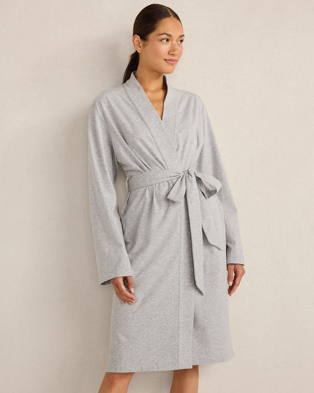 ORGANIC COTTON JERSEY ROBE | Talbots sale