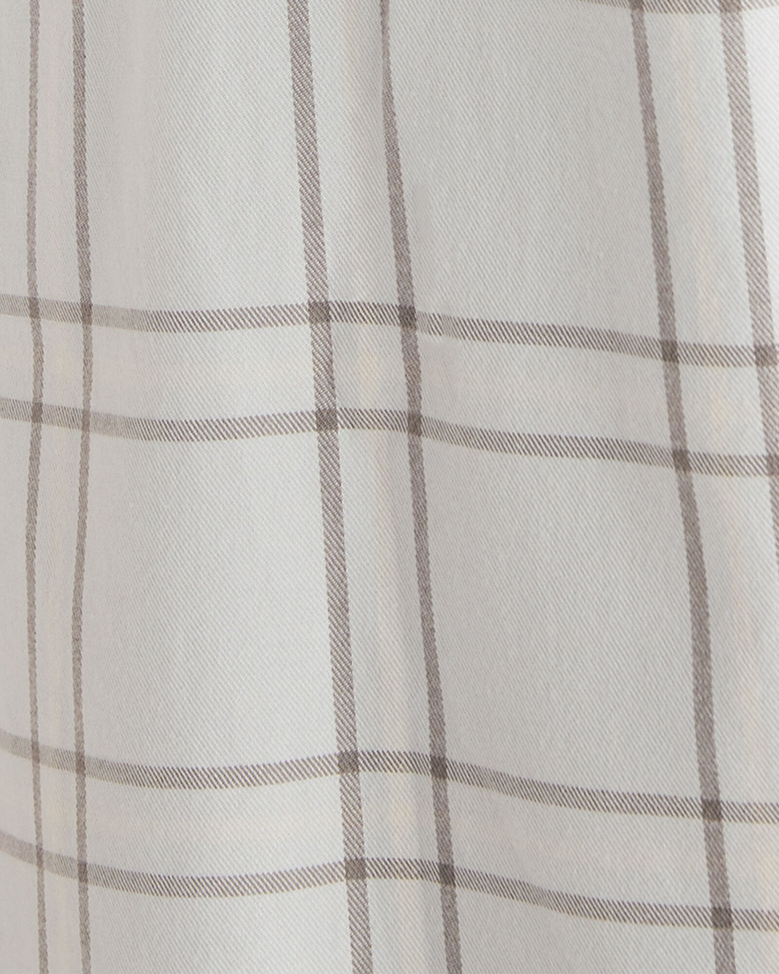 LIGHTWEIGHT FLANNEL WINDOWPANE PAJAMA TOP | Talbots outlet
