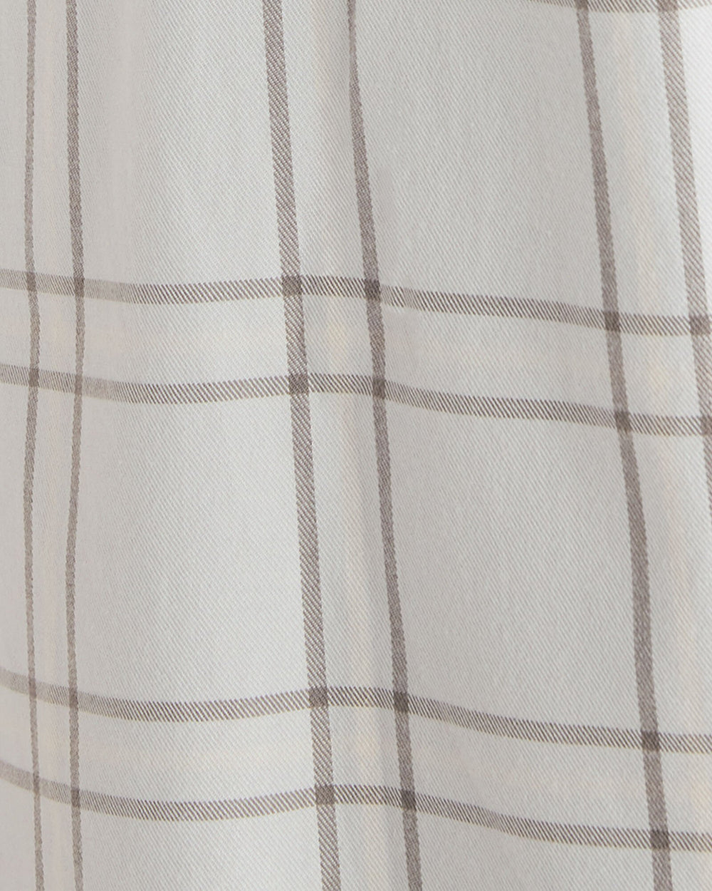 LIGHTWEIGHT FLANNEL WINDOWPANE PAJAMA TOP | Talbots outlet