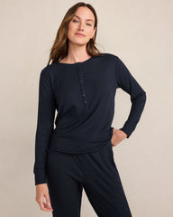 DRAPEY RIB KNIT HENLEY | Talbots near me