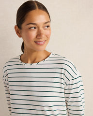 ORGANIC COTTON JERSEY STRIPE SLEEP DRESS | Talbots outlet