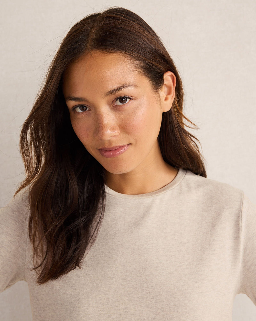 COTTON MODAL BRUSHED JERSEY CREWNECK | Talbots online