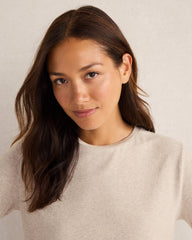 COTTON MODAL BRUSHED JERSEY CREWNECK | Talbots online
