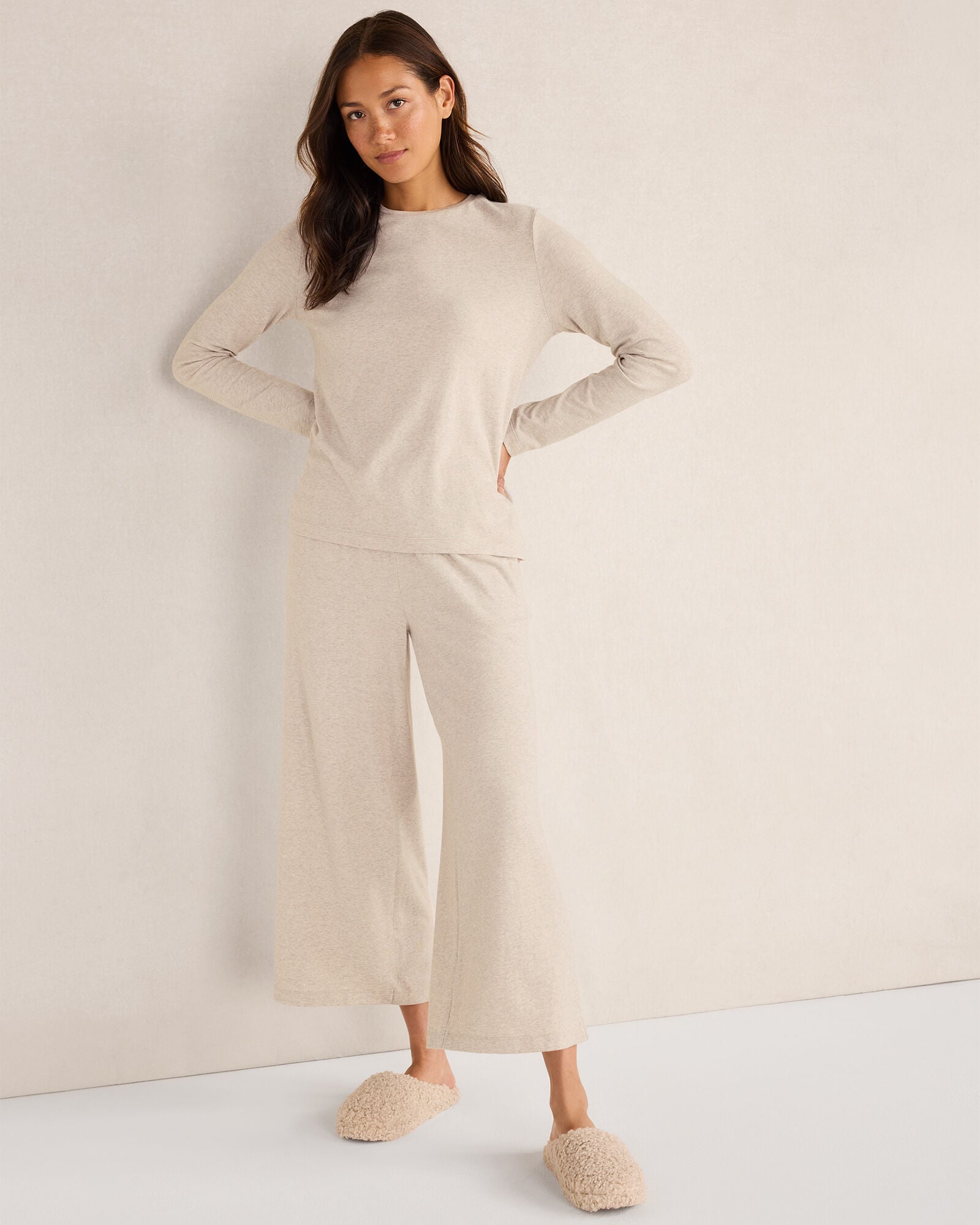 COTTON MODAL BRUSHED JERSEY CREWNECK | Talbots online
