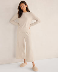 COTTON MODAL BRUSHED JERSEY WIDE LEG PANTS | Talbots near me