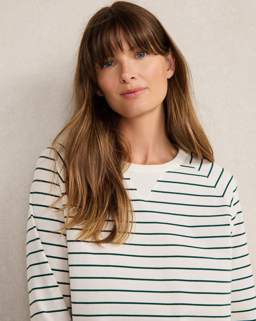 ORGANIC COTTON JERSEY STRIPE BASEBALL TEE | Talbots on sale