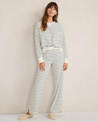 ORGANIC COTTON JERSEY STRIPE PANTS | Talbots outlet