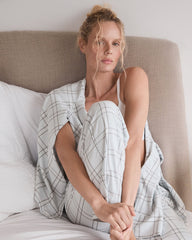 LIGHTWEIGHT FLANNEL WINDOWPANE PAJAMA PANTS | Talbots sale