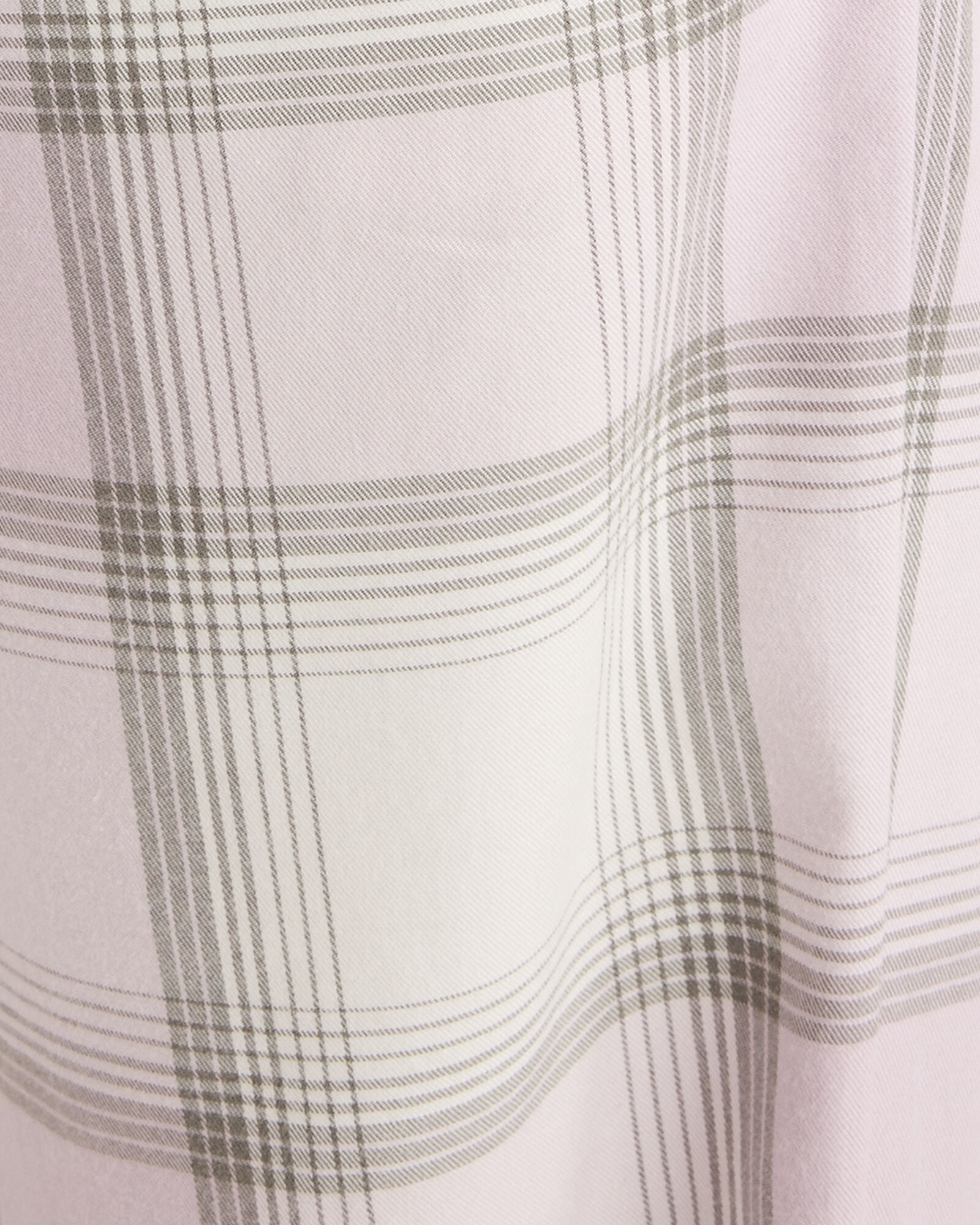 LIGHTWEIGHT FLANNEL FROSTED PLAID PAJAMA TOP | Talbots discount