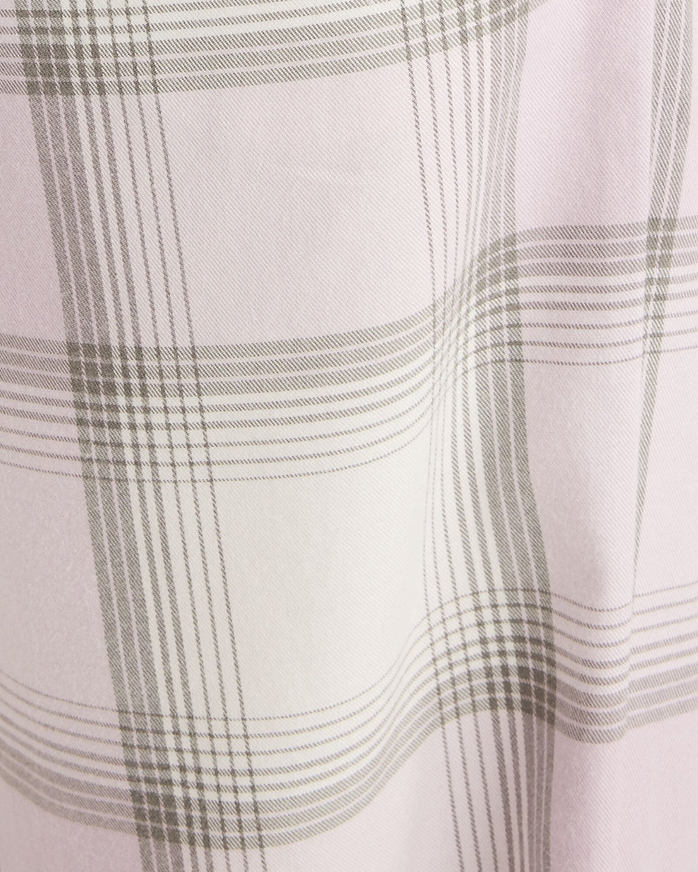 LIGHTWEIGHT FLANNEL FROSTED PLAID PAJAMA TOP | Talbots discount