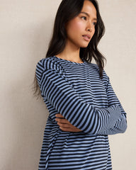 ORGANIC COTTON JERSEY BOLD STRIPE SLEEP DRESS | Talbots online