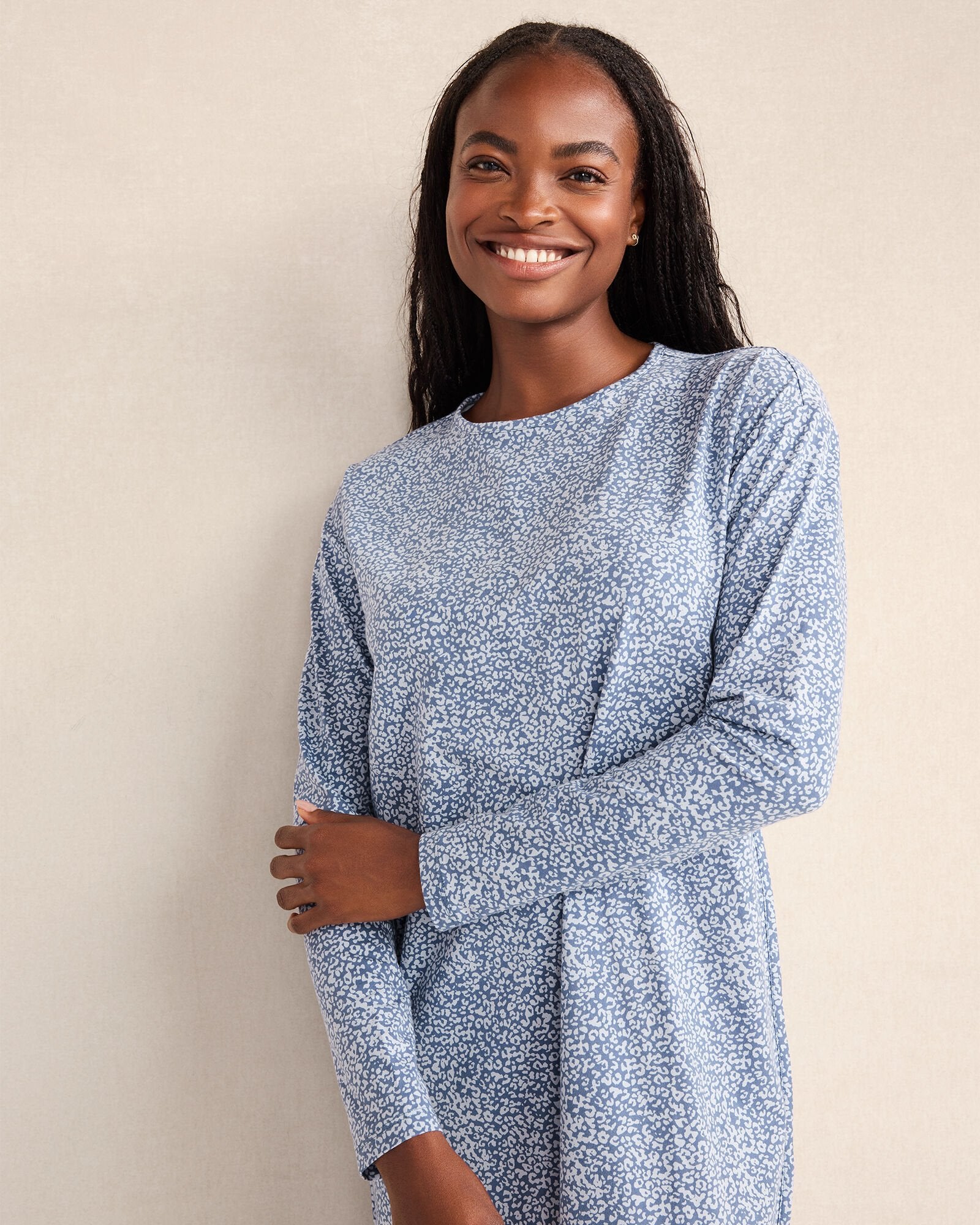 ORGANIC COTTON JERSEY ANIMAL PRINT SLEEP DRESS | Talbots near me