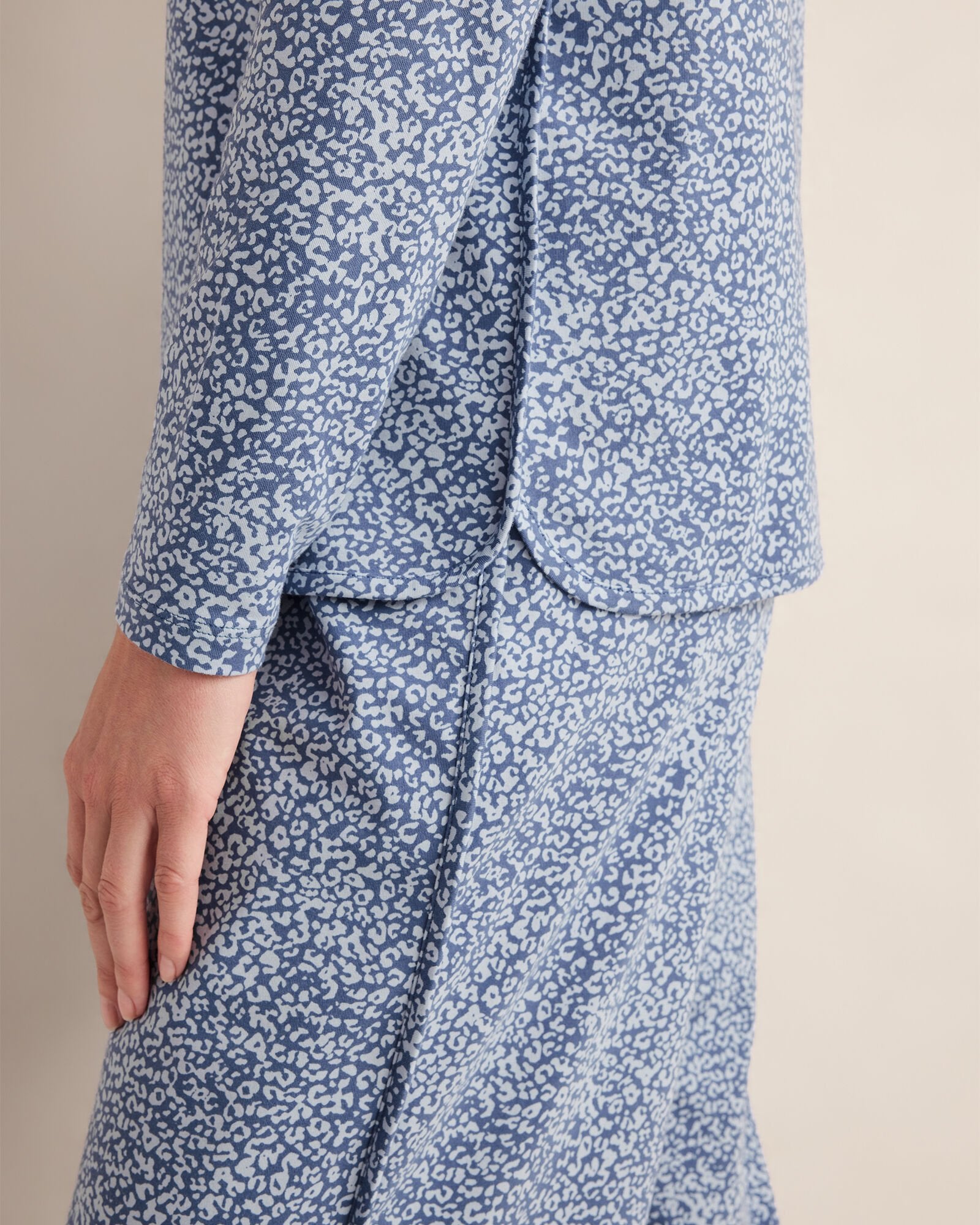 ORGANIC COTTON JERSEY ANIMAL PRINT PAJAMA TOP | Talbots near me