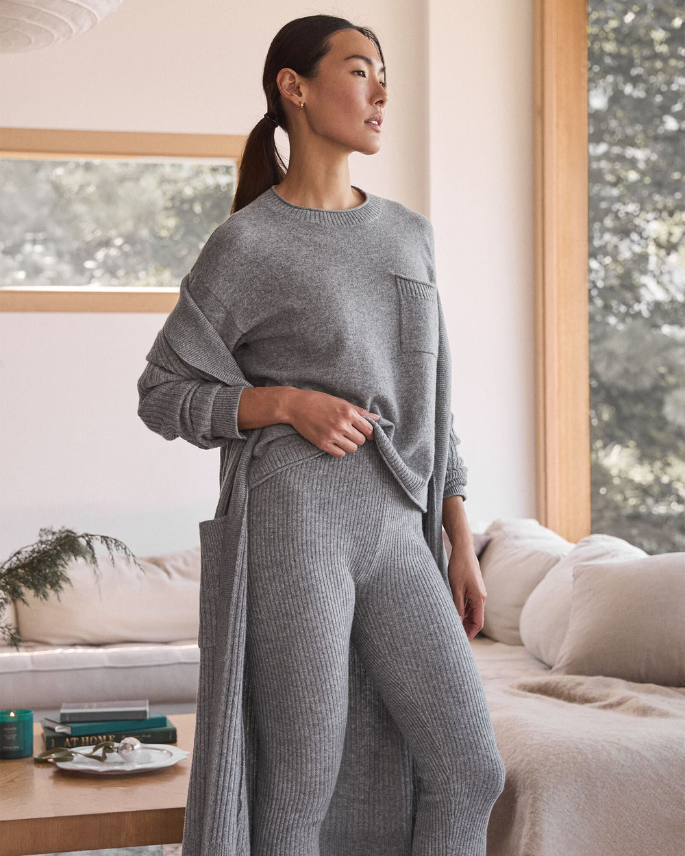 CASHMERE RIB KNIT LEGGINGS | Talbots for sale