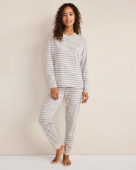 ORGANIC COTTON JERSEY STRIPE HENLEY | Talbots on sale