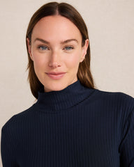 DRAPEY RIB KNIT TURTLENECK | Talbots discount