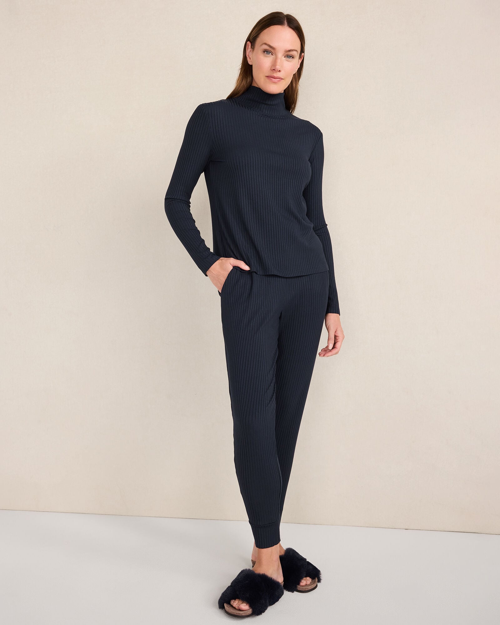DRAPEY RIB KNIT TURTLENECK | Talbots near me