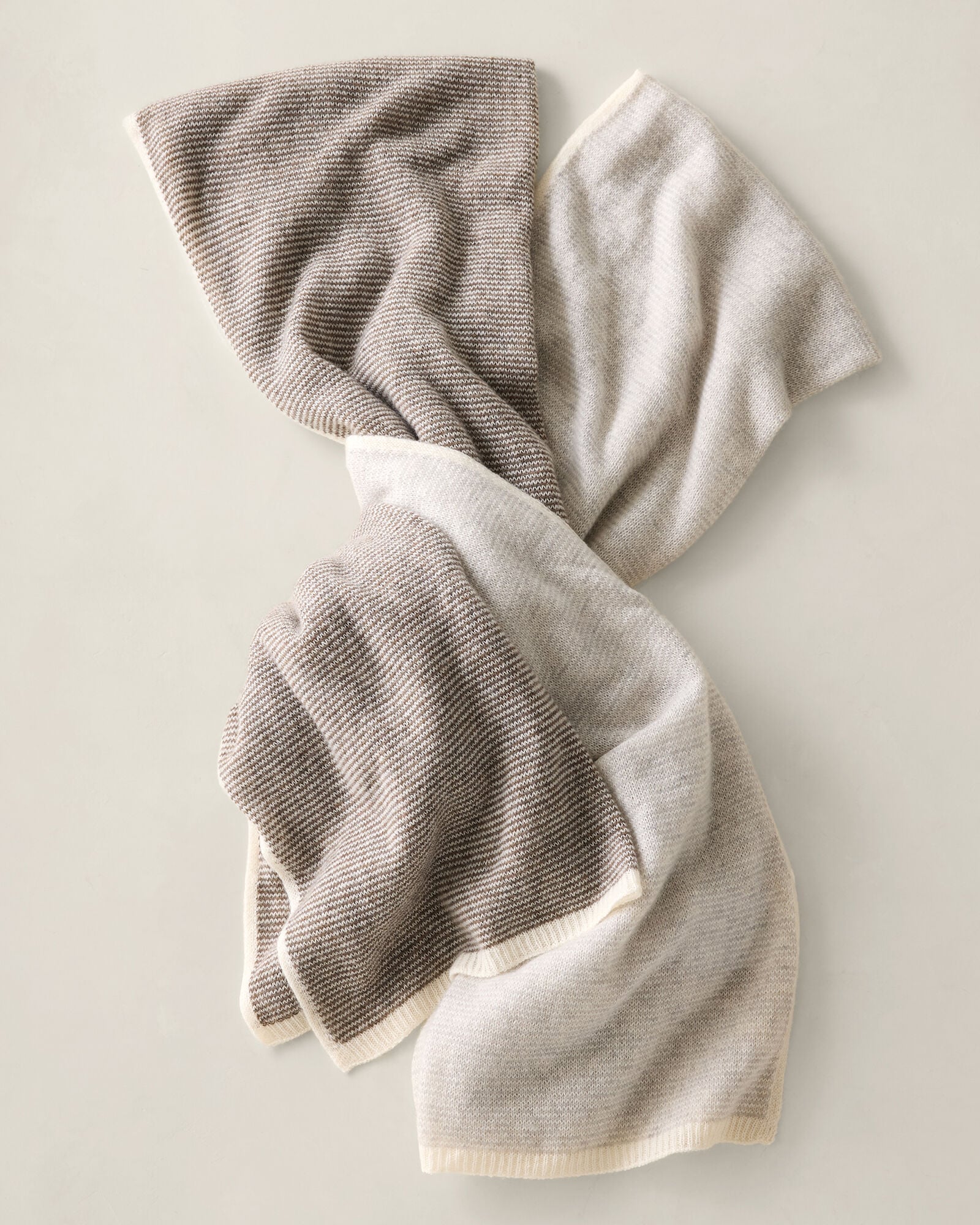 FEATHERWEIGHT CASHMERE STRIPED SCARF | Talbots sale