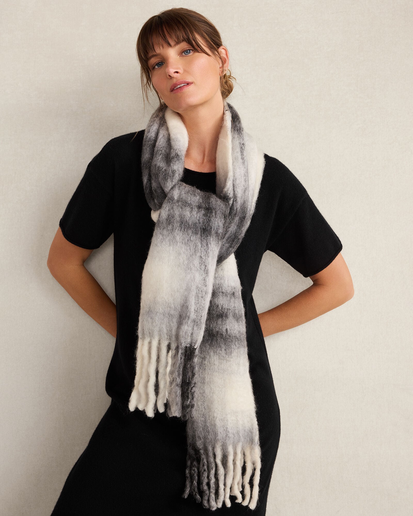 OVERSIZED PLAID SCARF | Talbots online