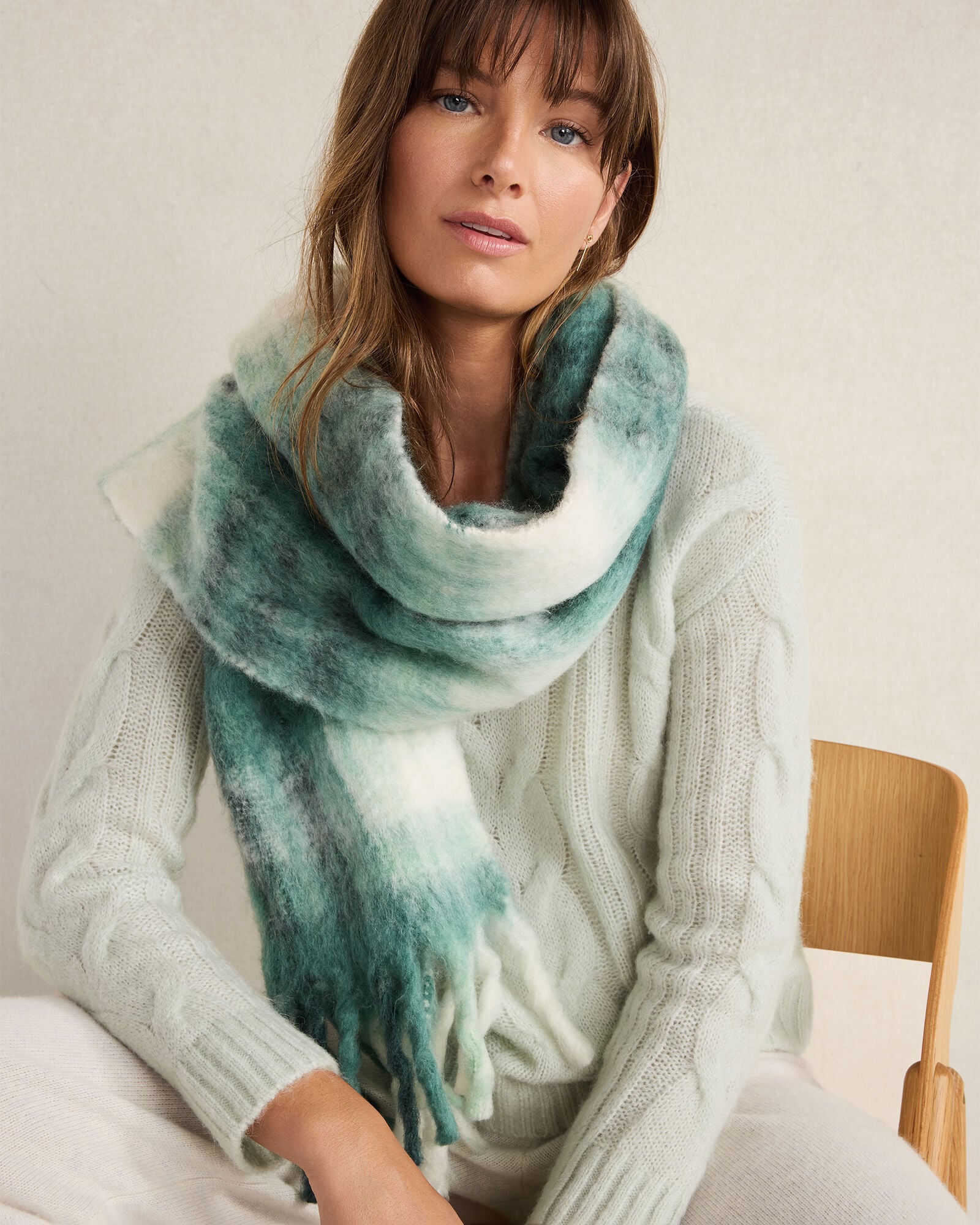 OVERSIZED PLAID SCARF | Talbots online