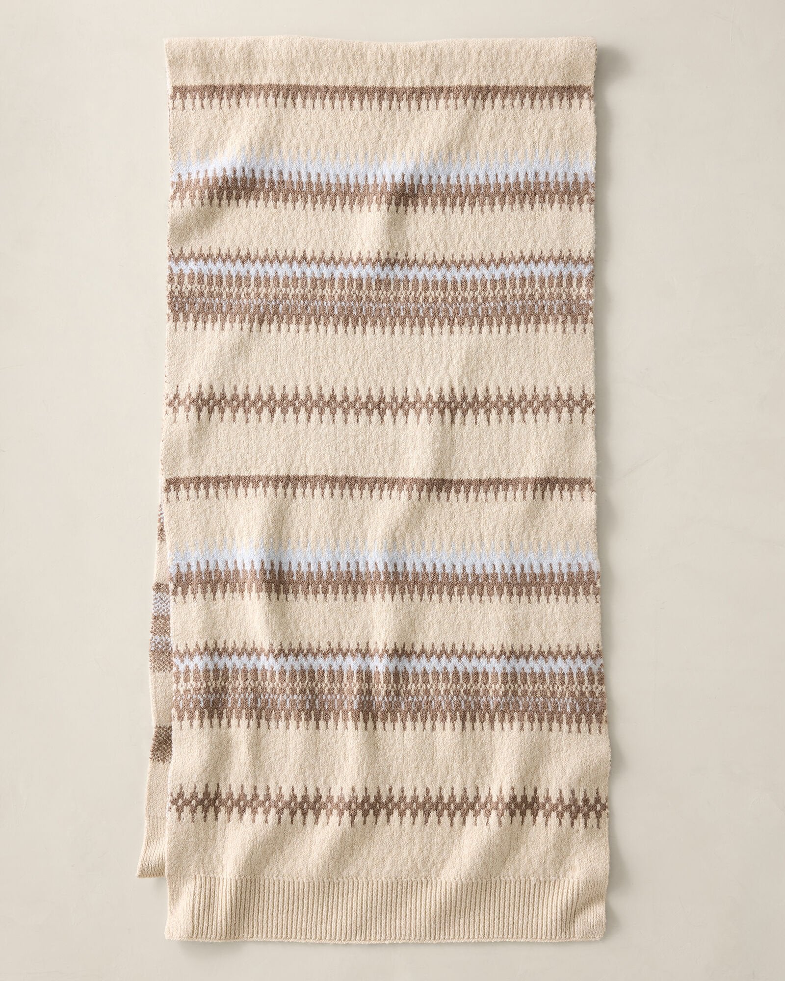 ORGANIC COTTON BLEND FAIR ISLE SCARF | Talbots outlet