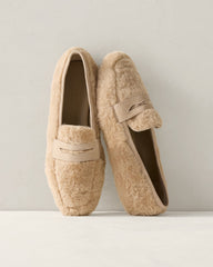 SHERPA AND LEATHER MOCCASINS | Talbots on sale