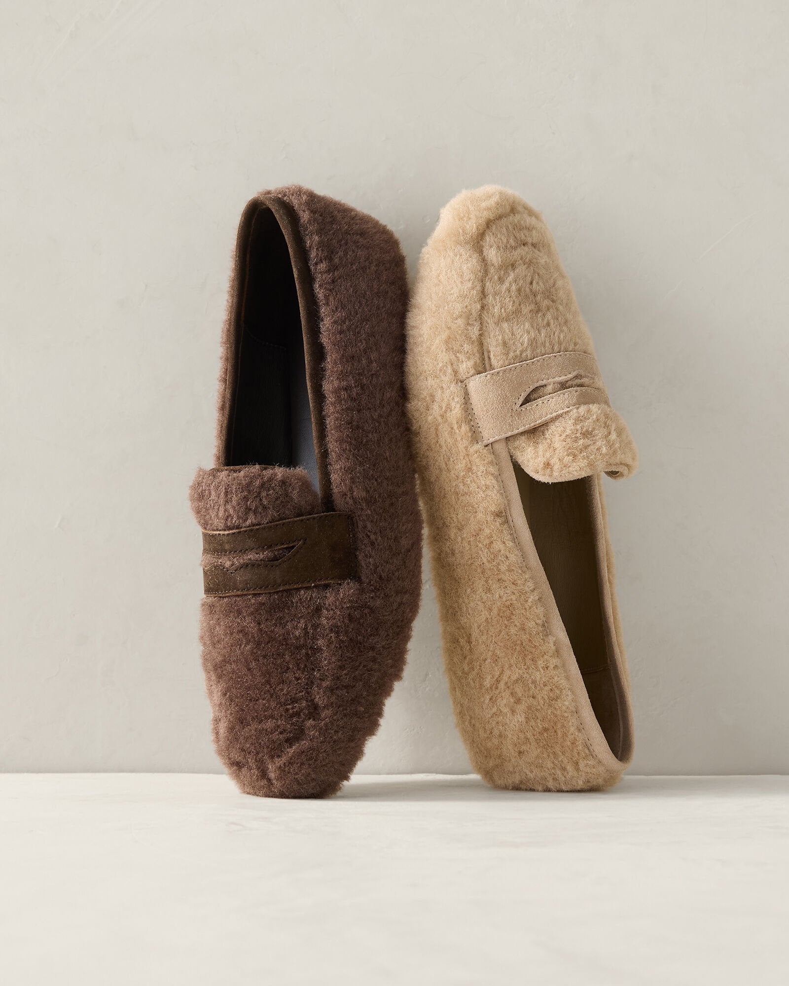 SHERPA AND LEATHER MOCCASINS | Talbots for sale