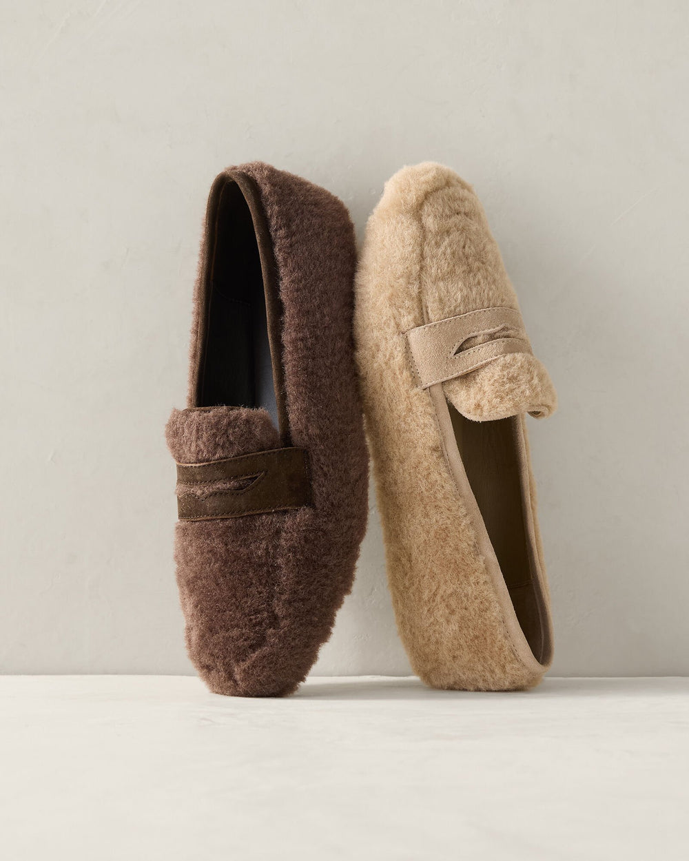 SHERPA AND LEATHER MOCCASINS | Talbots for sale