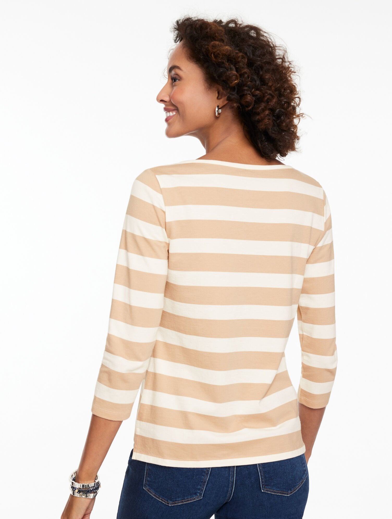 ENVELOPE NECK TEE - BON VOYAGE | Talbots outlet
